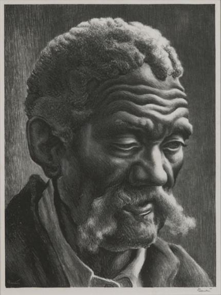 Thomas Hart Benton, "Aaron", lithograph, 1941 painting for sale