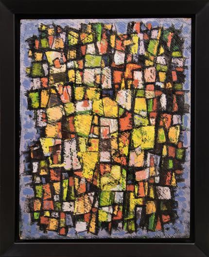 Paul Kauvar Smith, "Untitled (Abstract)", oil, c. 1955 for sale purchase consign auction denver Colorado art gallery museum