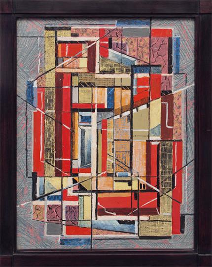 Charles Ragland Bunnell, "Untitled (Abstract)", oil, 1952 painting for sale purchase auction consign denver colorado art gallery museum