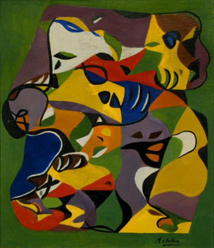 Jan Matulka, "Untitled Abstraction (No. 68)", oil, c. 1932