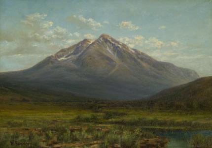 William Henry Bancroft, "Mt. Sopris, Carbondale, Colorado", oil, c. 1925 painting for sale