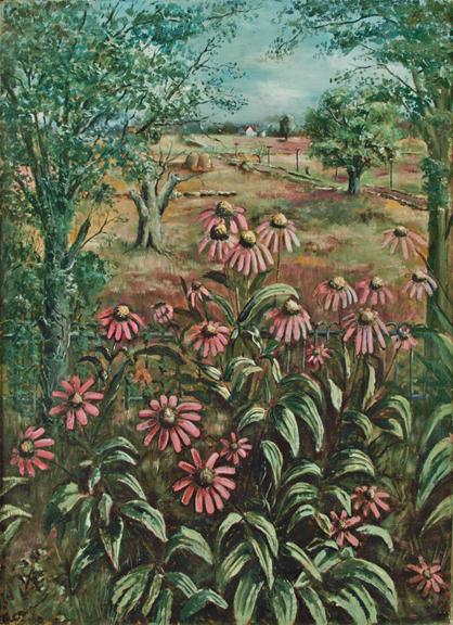 Arnold A. Blanch, "Into the Garden", oil on canvas, c. 1935 painting for sale