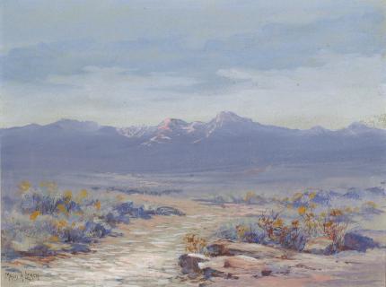 Maude Leach, "The Rockies", watercolor, c. 1915
