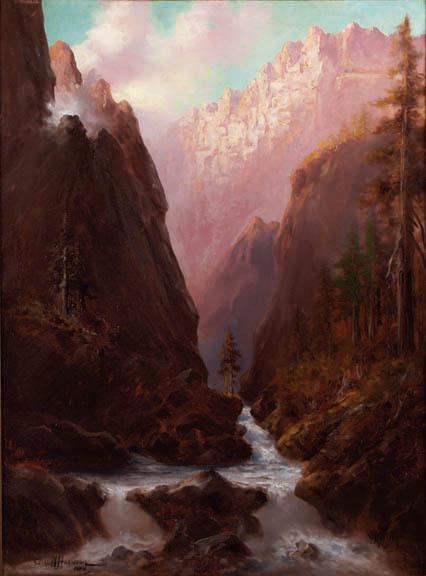 Charles Henry Harmon, "Toltec Gorge (Colorado)", oil on canvas, 1909