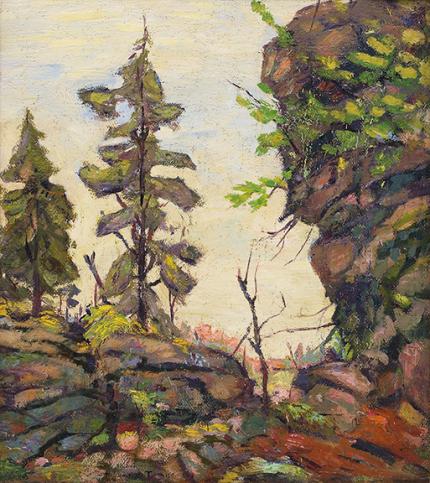John Edward Thompson, "Untitled (Colorado Landscape)", oil on canvas, c. 1920
