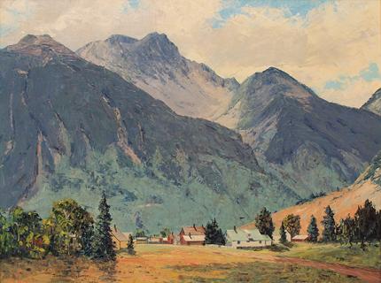 James Emery Greer, "Silverton, Colorado", oil, c. 1930