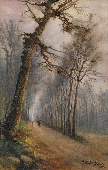 sandzén, Sven Birger Sandzen, "St. Cloud (Near Paris, France)", oil on canvas, 1894