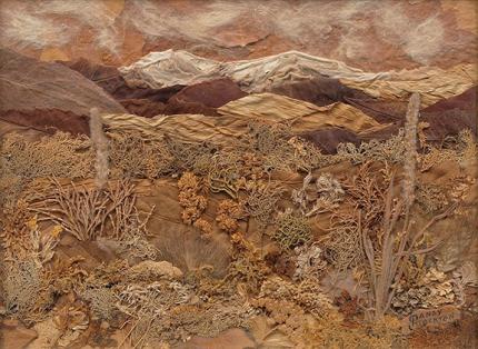 Pansy Cornelia Stockton, "Winter - Mojave Desert", mixed media, c. 1945
