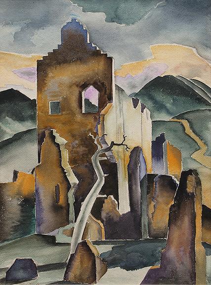 Alfred James Wands, "Untitled", watercolor on paper, c. 1935