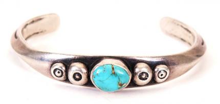 Navajo Old pawn cuff bracelet for sale, turquoise, silver