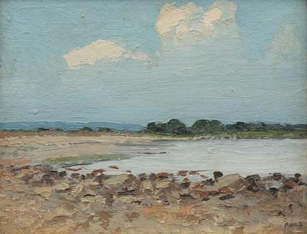 Robert Wesley Amick, "Untitled (Landscape)", oil