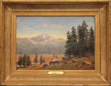 Jerry Malzahn, "Longs Peak (Colorado)", oil, 2010 for sale purchase consign auction denver Colorado art gallery museum