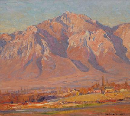 Emile A Gruppe, "Ben Lomond, Utah", oil painting for sale original art