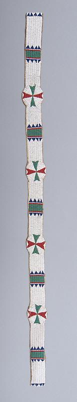 Blanket Strip, Sioux, circa  1890 authentic antique native american indian plains beadwork for sale purchase consign auction art gallery denver colorado