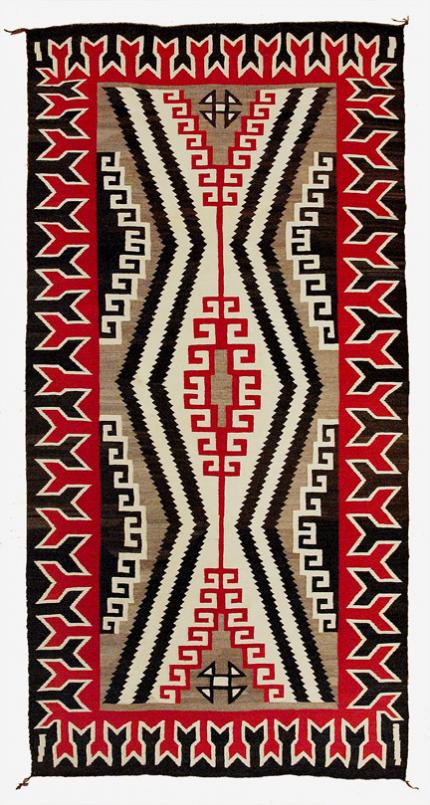 Regional Rug, Navajo, circa 1940 Crystal Trading post vintage southwestern textile for sale purchase