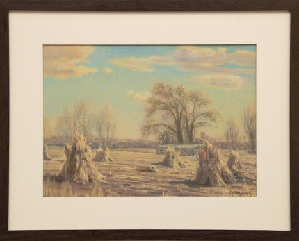 Elsie Haddon Haynes, "Untitled (Autumn in Colorado)", pastel for sale purchase consign auction denver Colorado art gallery museum