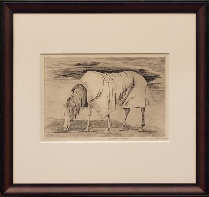 Ethel Magafan, "Lone Horse, Artist Proof", etching, 1947 for sale purchase consign sell auction art gallery museum denver colorado