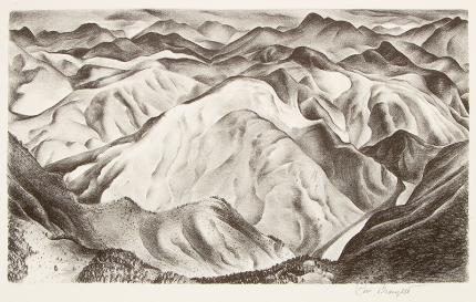Ross Eugene Braught, "Colorado; edition of 20", lithograph, 1933