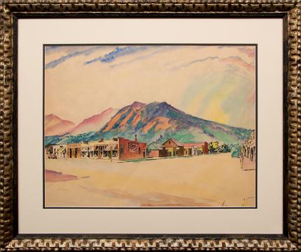 Will Collins, "13th & Walnut, Boulder (Colorado)", watercolor for sale purchase consign auction denver Colorado art gallery museum