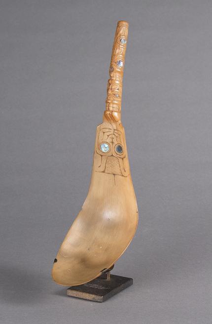 Horn Spoon, Northwest Coast, circa 1890, Native American Indian antique vintage art for sale purchase   auction consign denver colorado art gallery museum
