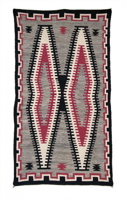 Trading Post Rug, Navajo, circa 1930 Native American Indian antique vintage art for sale purchase auction consign denver colorado art gallery museum