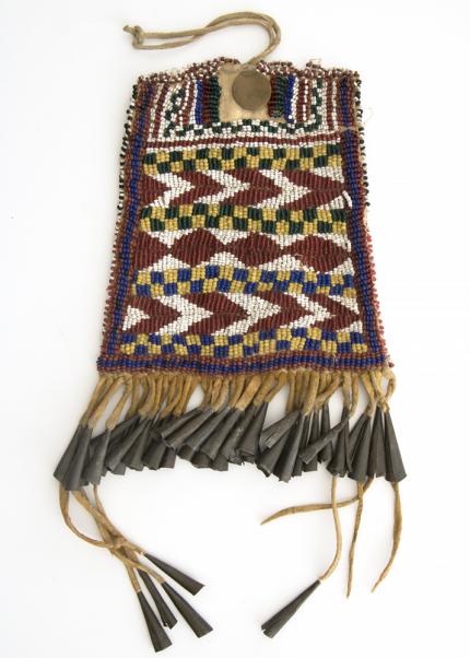 vintage beaded strike-a-light strike a lite Apache 1890 19th century Native American Indian antique vintage art for sale purchase auction consign denver colorado art gallery museum