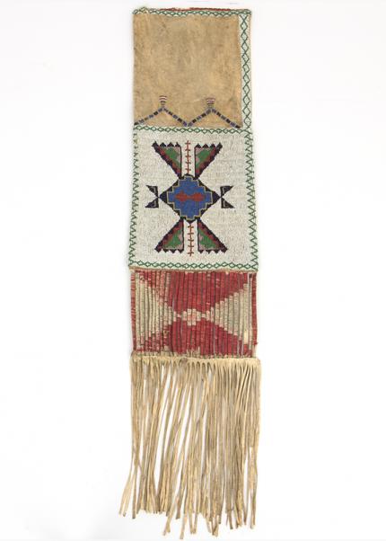 plains beaded Tobacco Bag 19th century Native American Indian antique vintage art for sale purchase auction consign denver colorado art gallery museum