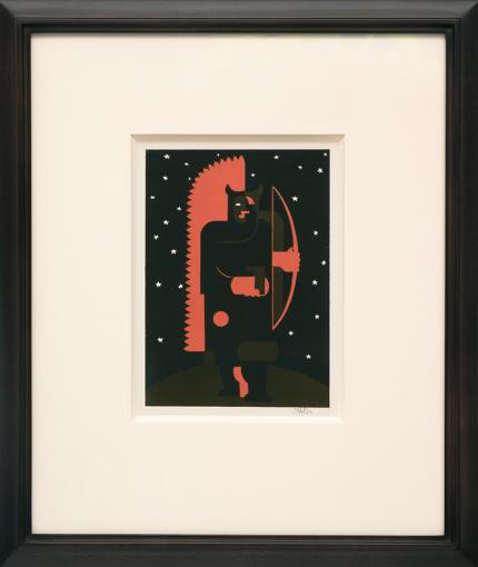 Hilaire Hiler, "Untitled", lithograph print painting for sale purchase consign sell buy Denver Colorado art gallery museum auction historic antique old