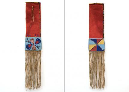 Tobacco Bag, Nez Perce, last quarter of the 19th century 19th century Native American Indian antique vintage art for sale purchase auction consign denver colorado art gallery museum