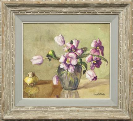 Irene Fowler, "Untitled (Still Life)", watercolor painting