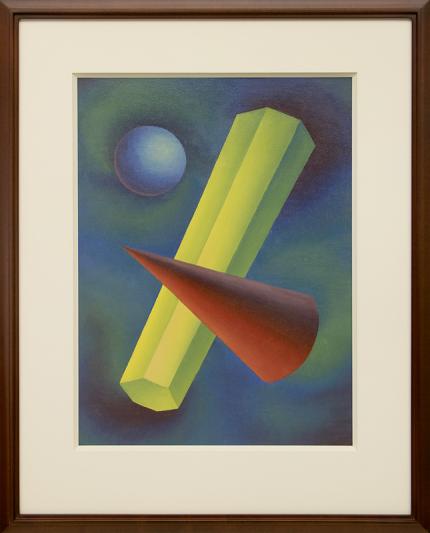 Ralph Anderson, "Basic Form Problem #3", oil, circa 1940 abstract painting fine art for sale purchase buy sell auction consign denver colorado art gallery museum