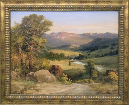 Robert W. Wood, "Estes Park, Colorado", oil, circa 1935 painting for sale purchase consign auction denver Colorado art gallery museum