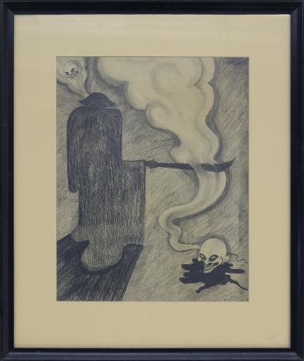 Hilaire Hiler, "Untitled", graphite, 1927 painting fine art for sale purchase buy sell auction consign denver colorado art gallery museum