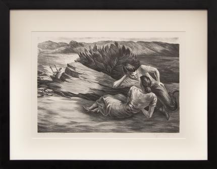 Peppino Mangravite, "Summer Vacation (Colorado) 18/50", lithograph, 1938 painting fine art for sale purchase buy sell auction consign denver colorado art gallery museum