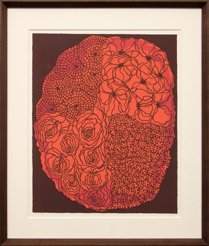 Margo Hoff, "Four Flowers", print for sale purchase consign auction denver Colorado art gallery museum