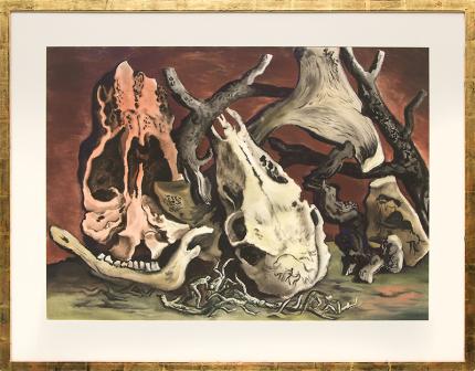 Vance Hall Kirkland, "Untitled (Five Million Years Ago)", watercolor painting fine art for sale purchase buy sell auction consign denver colorado art gallery museum