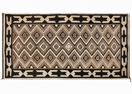 Vintage Navajo Red Mesa Trading Post Rug mid 20th century 1940s 1930 1950 area rug floor 19th century Native American Indian antique vintage art for sale purchase auction consign denver colorado art gallery museum