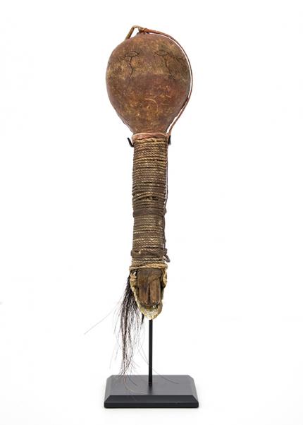 Rattle sioux plains indian pictorial gourd classic period  19th century Native American Indian antique vintage art for sale purchase auction consign denver colorado art gallery museum