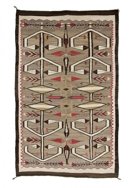 Vintage Navajo Rug Crystal trading post circa 1930 19th century Native American Indian antique vintage art for sale purchase auction consign denver colorado art gallery museum