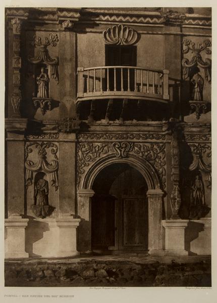 Edward Sheriff Curtis, "Portal- San Xavier Del Bac Mission, Portfolio #2, Plate #52", photogravure, 1907