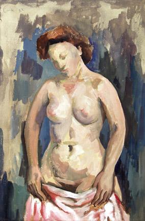 Frances Marian Cronk, "Untitled (Nude)", mixed media, 1932