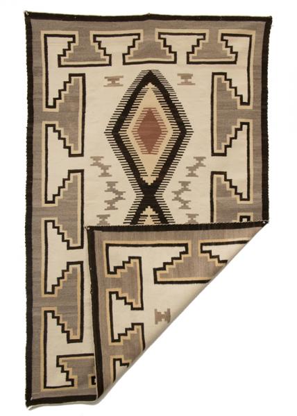 southwestern navajo rug weaving textile vintage pawn