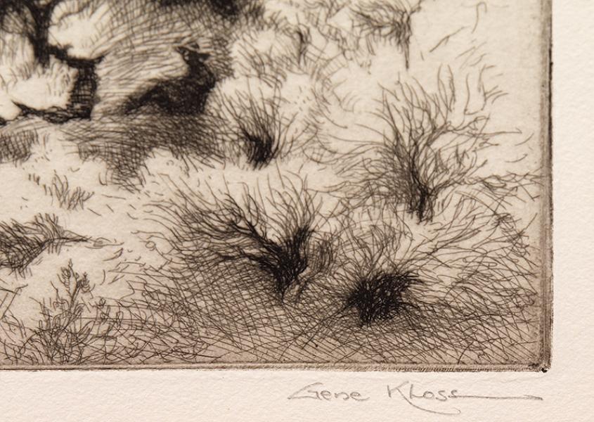 Gene Kloss etching 