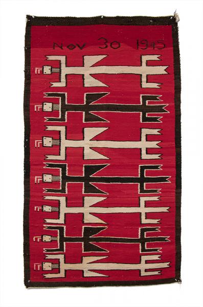 navajo yeibichai weaving vintage antique