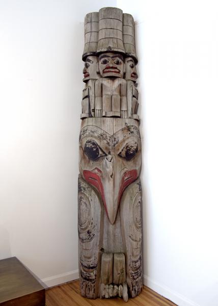 Northwest Coast Totem Pole native american indian Native American Indian antique vintage art for sale purchase auction consign denver colorado art gallery museum