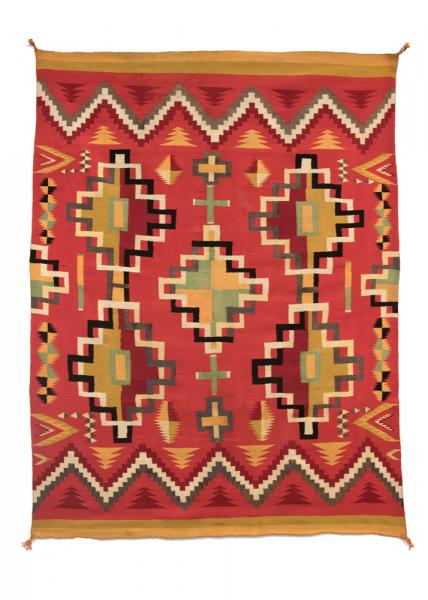 Vintage Navajo Germantown Blanket 19th century Native American Indian antique vintage art for sale purchase auction consign denver colorado art gallery museum