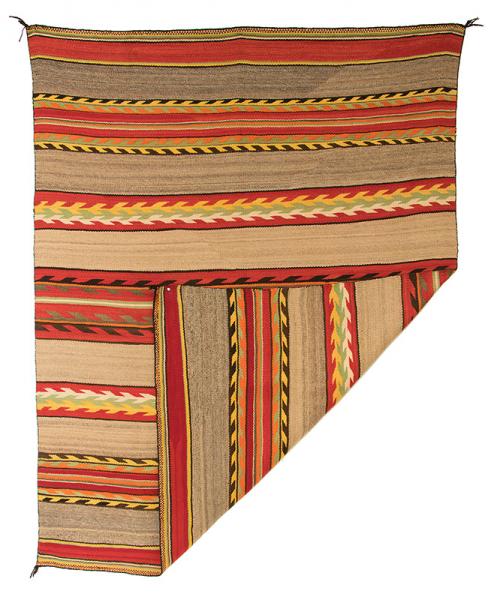 Navajo textile old historic saddle blanket rug