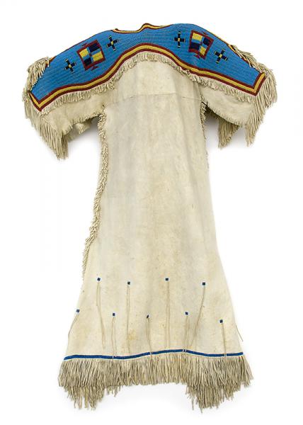 Sioux Dress antique beadwork circa 1880 19th century plains indian native american indian for sale