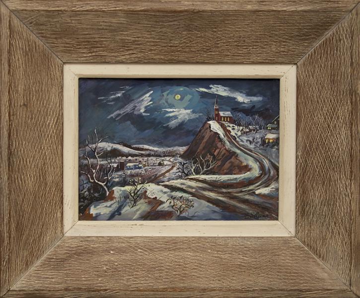 Fred Shane Silent night broadmoor art academy colorado springs modernist winter landscape 