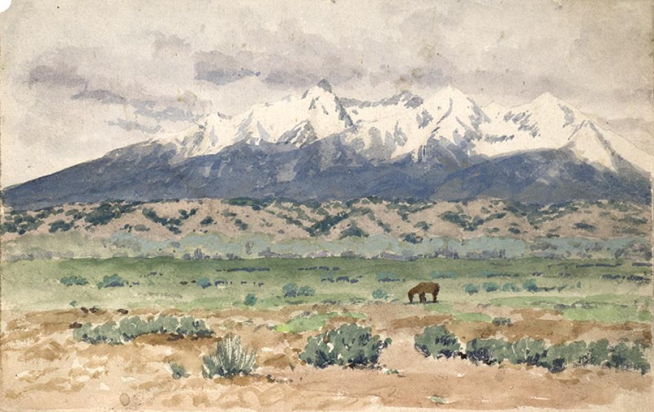 Charles Partridge Adams, Blanca Peak, Sangre de Cristo Range, from the San Luis Valley, Colorado